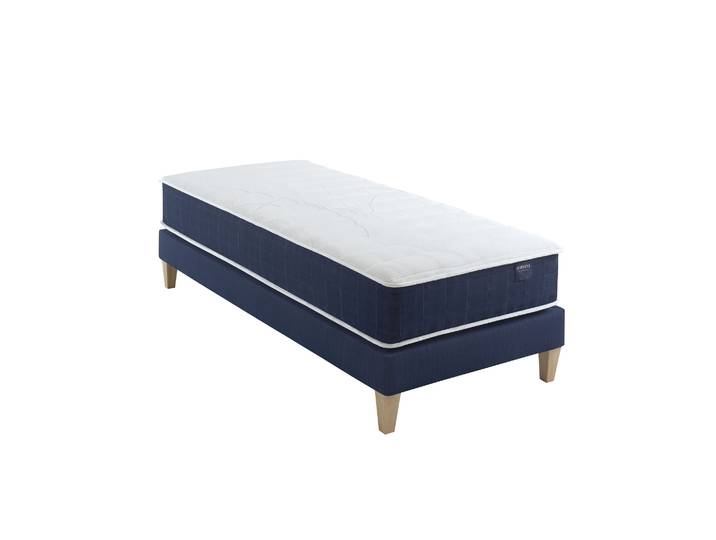 Ensemble matelas ressorts, sommier et pieds Rêve 400 - SOMEO 90x200