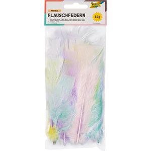 Folia Federn 53219 Flauschfedern, pastell, farbig sortiert, 60 - 180mm, 10g