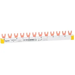 Schneider Electric R9XFH212 Resi9 Phasenschiene Gabel, 2P, 12 TE, 63A, ablängbar