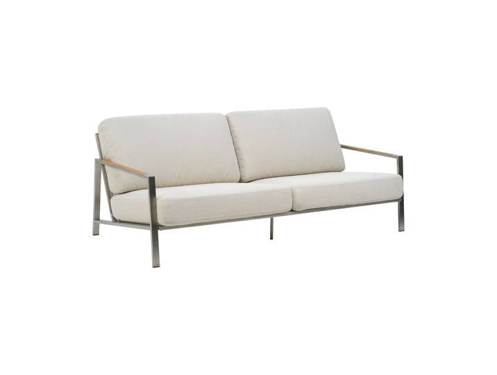 Brafab Naos Sofa Stainless steel-dot beige, 2,5-Sitzer