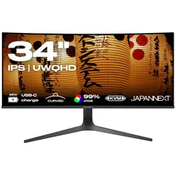 JapanNext UWQHD Curved Monitor 86,4cm (34")