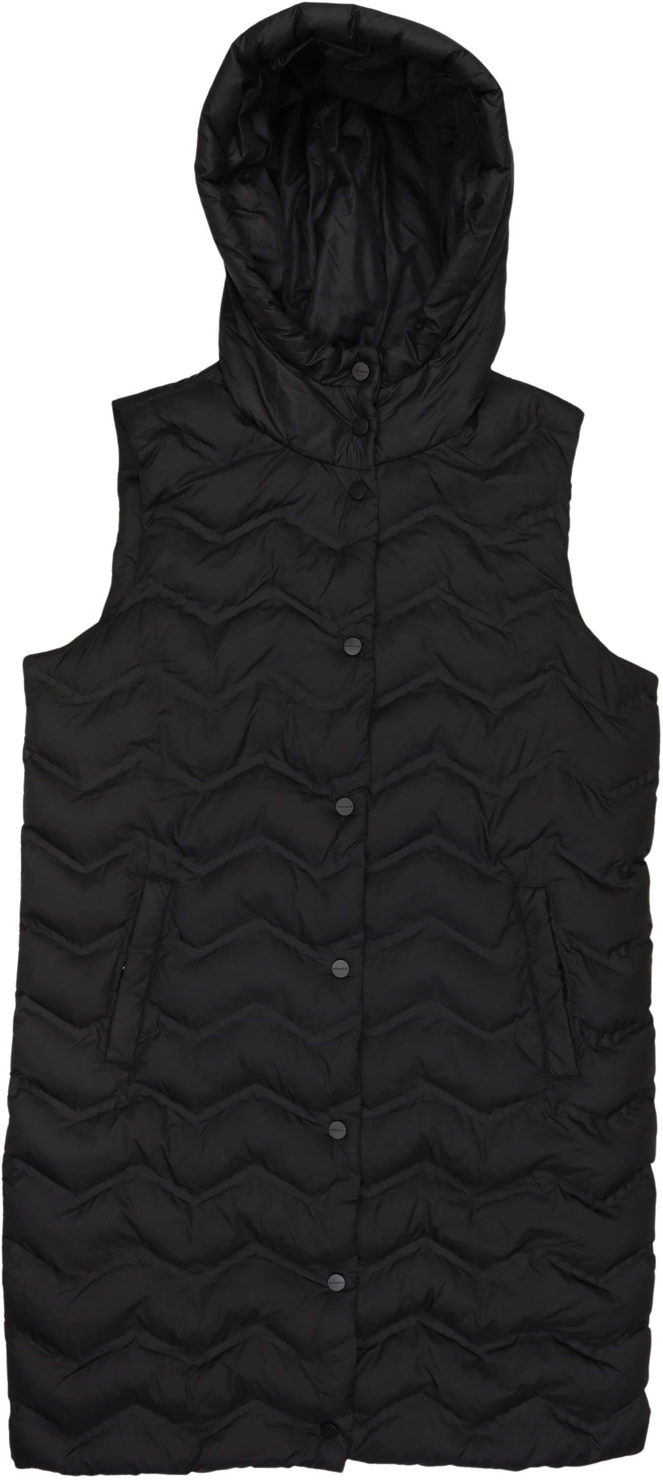 Rino&Pelle Damen Weste, Schwarz, Gr. EU 36, Synthetik - Second Hand