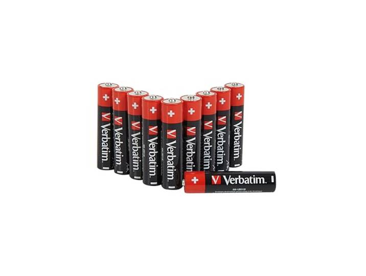Verbatim AAA-alkalinebatterijen - 1.5V, 10-pack