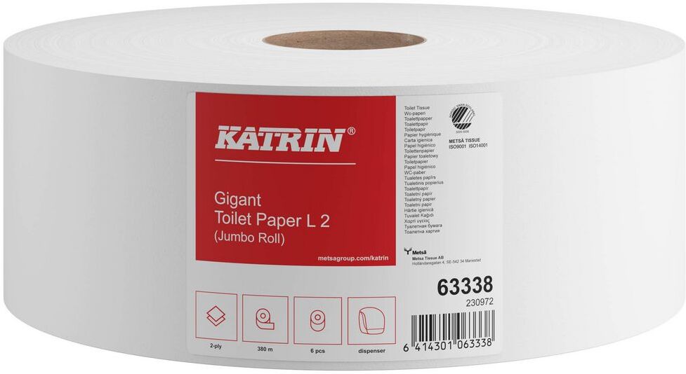 KATRIN Toalettpapper Gigant L2 380m 6/fp