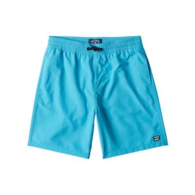 Badeshorts BILLABONG "All Day Layback", Kinder, Gr. XS, blau (aqua), Obermaterial:100% Polyester., Badehosen Badeshorts