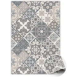 VINYL TEPPICH 140x210 cm Katalanische Blumen