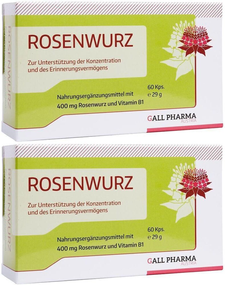 GALL PHARMA Rosenwurz 400 mg Kapseln 2x 2x60 St