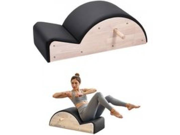 VEVOR Pilates-Wirbelsäulenkorrektur Yoga Zubehör für das Heim-Fitnessstudio, Fitness-Trainingsgerät aus Gummibaumholz, gekrümmtes Fitness-Körpertrainingsgerät, für Wirbelsäulenübungen Gleichgewicht