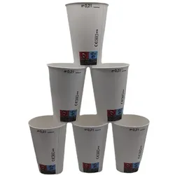 1000 Mundspülbecher Hartpapier Mischbecher Labor 200 ml mit Einstrich