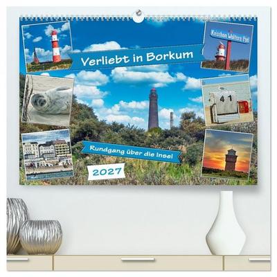 Verliebt in Borkum (hochwertiger Premium Wandkalender 2027 DIN A2 quer), Kunstdruck in Hochglanz