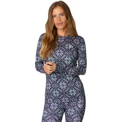 Kari Traa - Fryd Long Sleeve Base Layer - Damen Funktionsunterwäsche - S  DARK S...