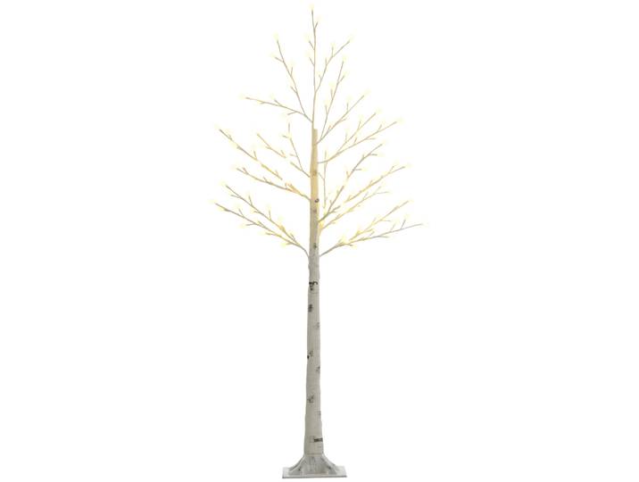 HOMCOM 150 cm Lichterbaum, Birkenbaum mit 120 Warmweiß 3 Helligkeitsstufen LED