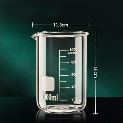Uplift Essentials Borosilicate Glass Measuring Cup With Clear Scale 1000ml