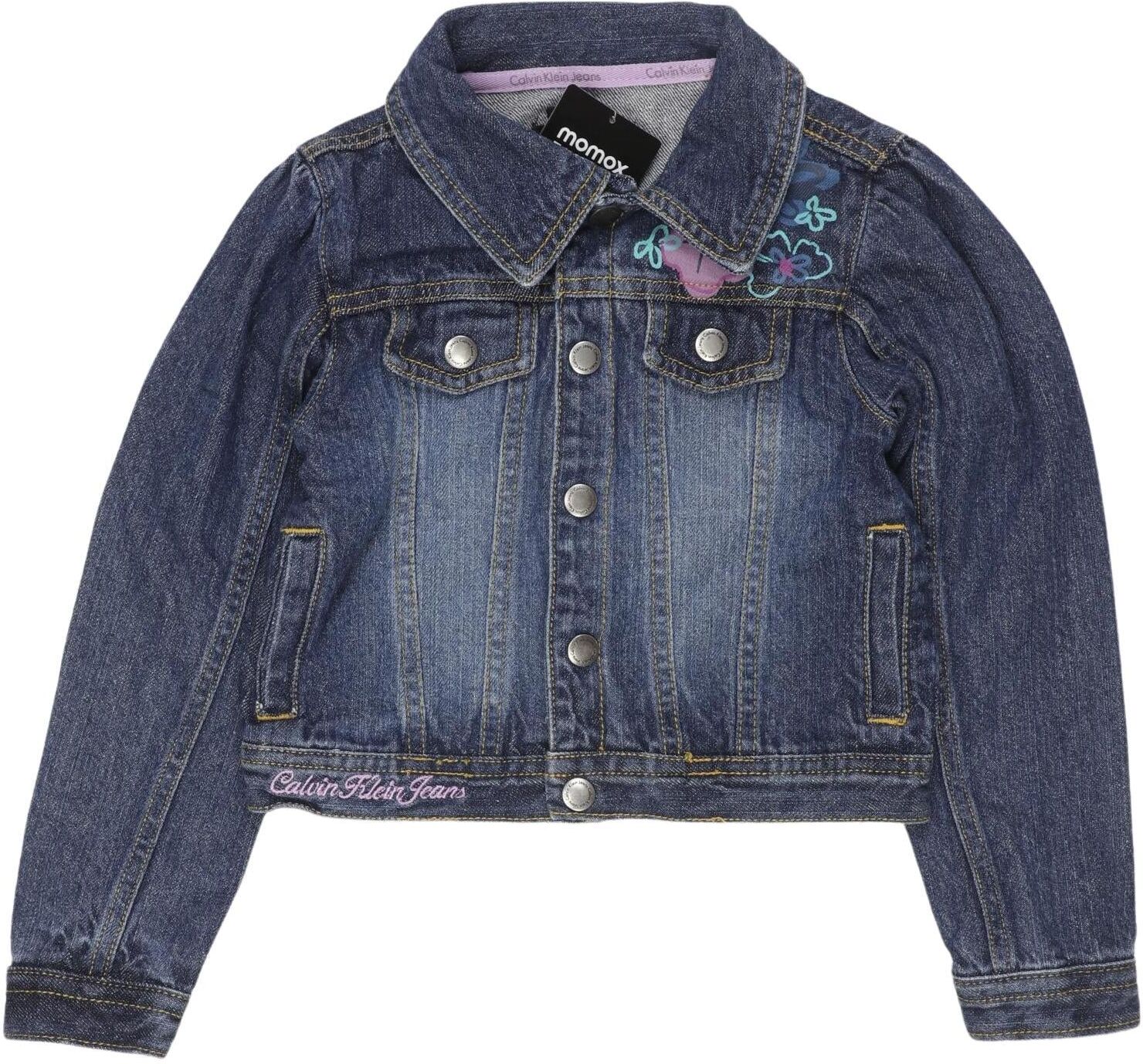 Calvin Klein Jeans Mädchen Jacke oder Mantel, Blau, Gr. S, Baumwolle - Second Hand