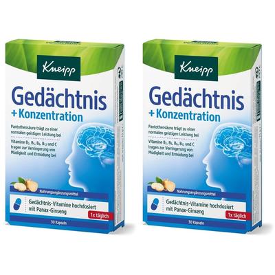 Kneipp Gedächtnis+Konzentration Kapseln 2x 2x30 St