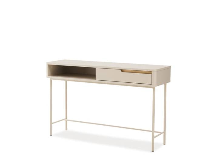 Console d'entrée de couleur beige au design moderne