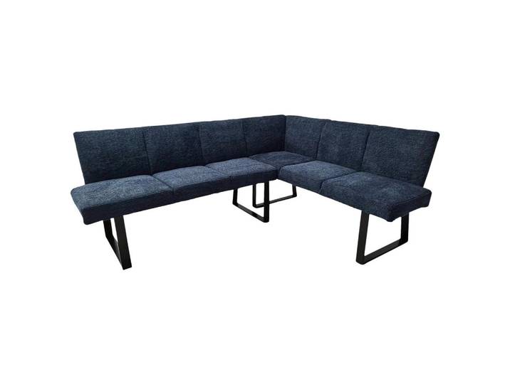 Livetastic Eckbank, Dunkelblau, Metall, Textil, L-Form, nur wie online abgebildet bestellbar, 190x150 cm, Esszimmer, Bank, Eckbänke