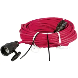 REV, Verlängerungskabel, Verlängerungskabel Rasenmäher 25m rot (25 m)