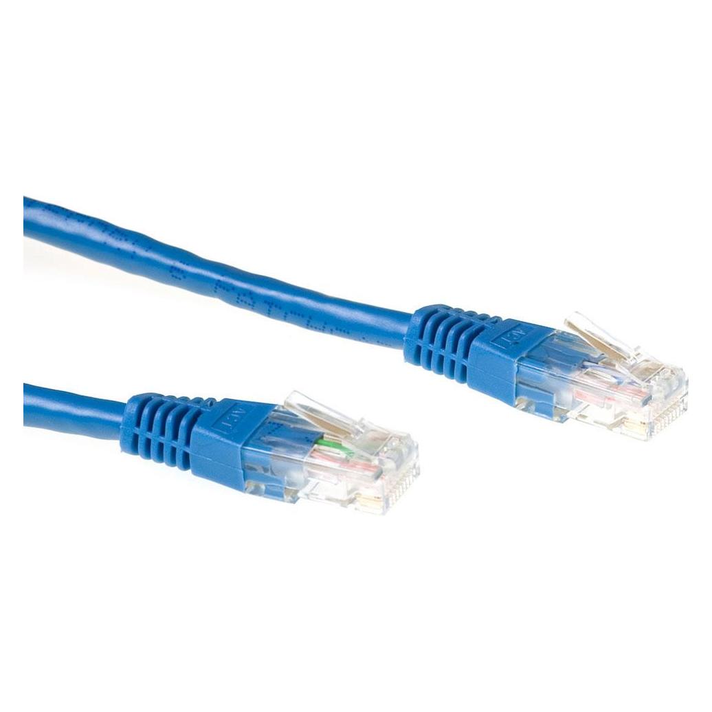 ACT Blue 3 meter U/UTP CAT6 patch cable with RJ45 connectors CAT6 U/UTP BLUE 3.00M (U/UTP, CAT6, 3 m) (IB8603)