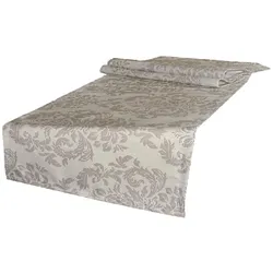 XL-TISCHLÄUFER Epoche linen-taupe 40/220 cm