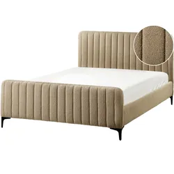 POLSTERBETT mit Lattenrost 140x200 cm Beige Lunan
