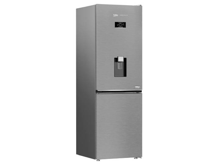 Beko Kühl-Gefrier-Kombination, Grau, Metall, 3 Schublade(n) Schubladen, 186.5x59.5x66.3 cm, LED-Innenbeleuchtung, No-Frost, Super-Gefrieren, Türanschlag wechselbar, Eiswürfelspender, Küchen, Küchenelektrogeräte, Kühl- & Gefrierschränke, Kühl- und Gefrierkombinationen