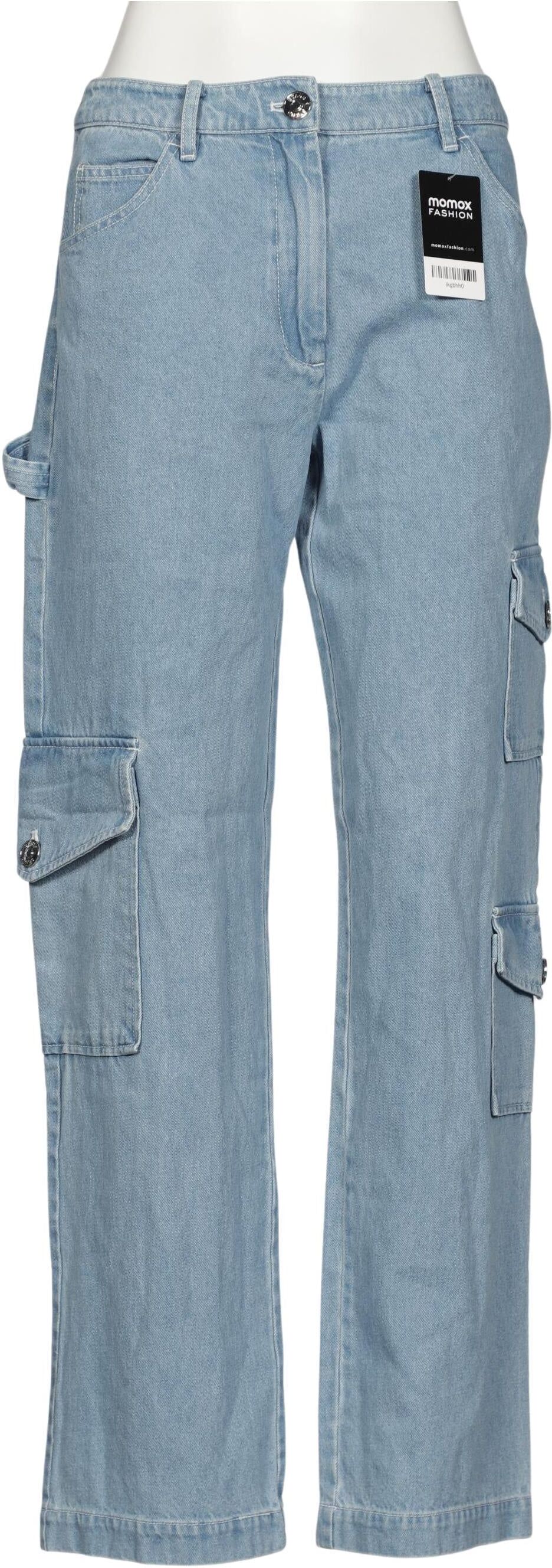 Staud Damen Jeans, Hellblau, Gr. S (US 4), Baumwolle - Second Hand