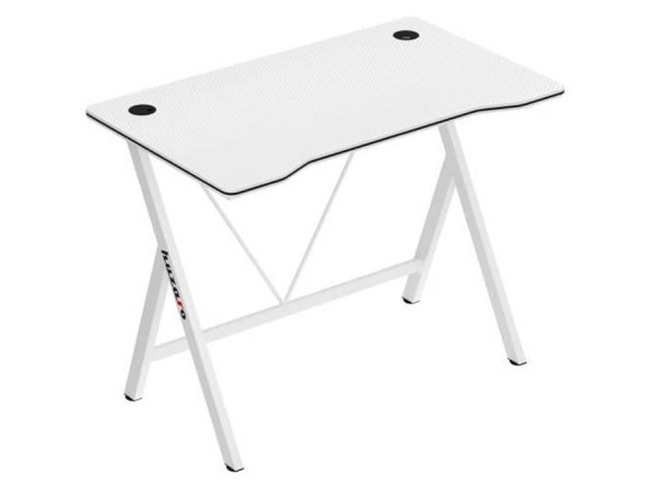 Bureau gaming HUZARO HERO 1.4 Blanc Bureau Ergonomique PC Gaming Informatique Gamer Bureau Jeux 100x50x75cm