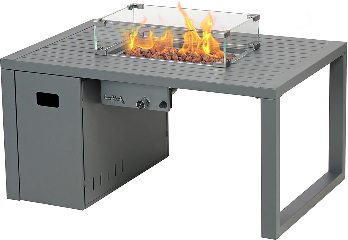 BUSCHBECK Loungetisch und Feuerstelle »Lagos«, B 115 x T 75 x H 58,5 cm, grau