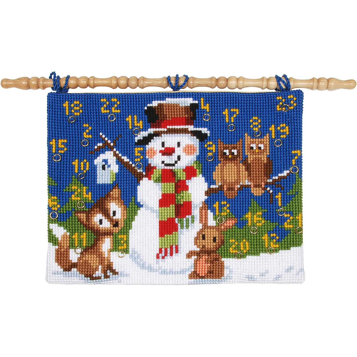 Adventskalender "Schneemann mit Waldtieren"