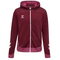 hummel Lead Zip Poly Full-Zip Hoodie Kinder - rot 176