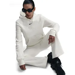 NikeSportswear Phoenix Fleece Damen Kapuzenpullover weiß - XS