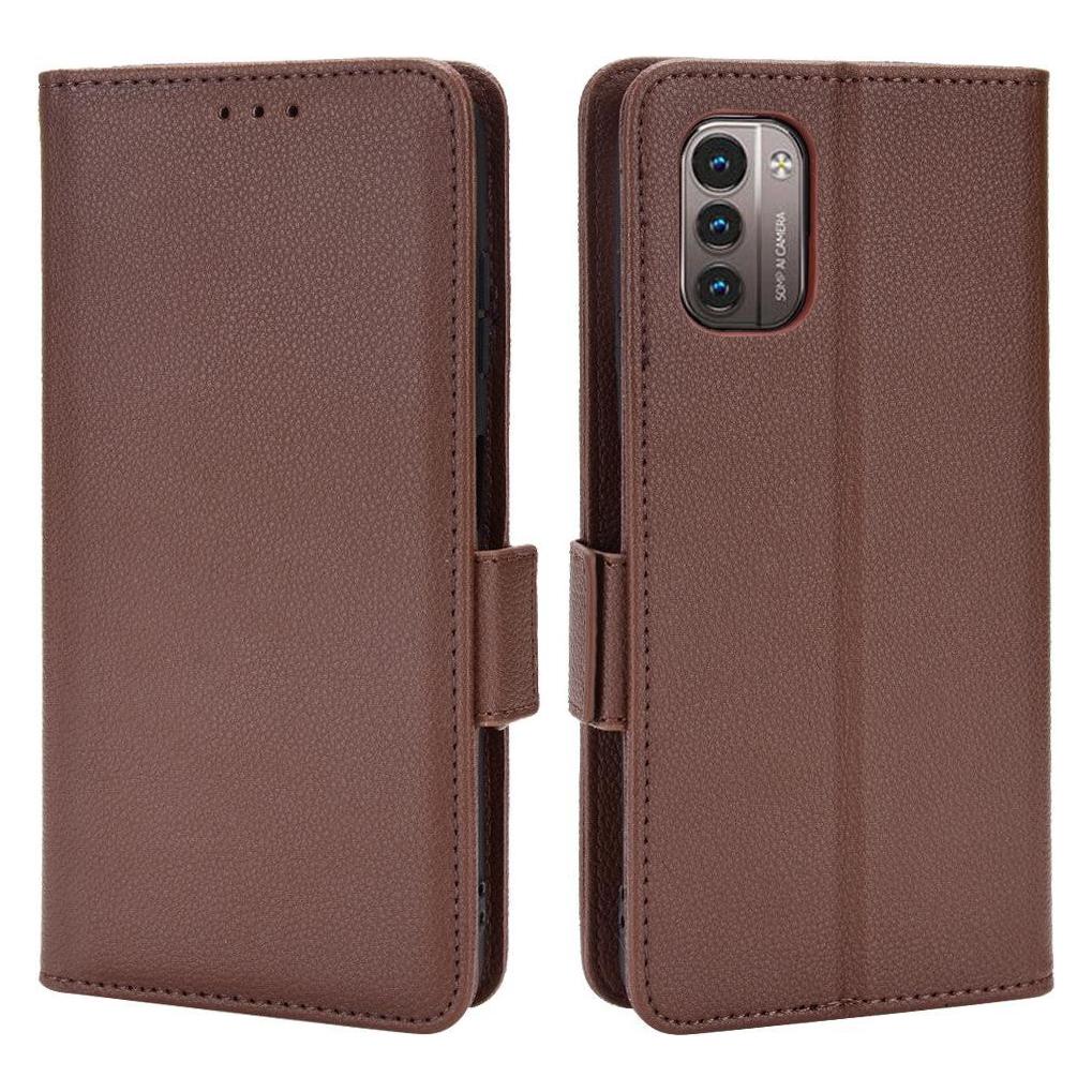 Cover-Discount Nokia G11 / G21 - Stand Flip Case Hülle braun (Nokia G11, Nokia G21) (104703054G)