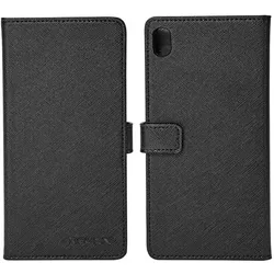 Nevox ORDO Flip-Hülle für Mobiltelefon (Sony Xperia Z5), Smartphone Hülle, Schwarz
