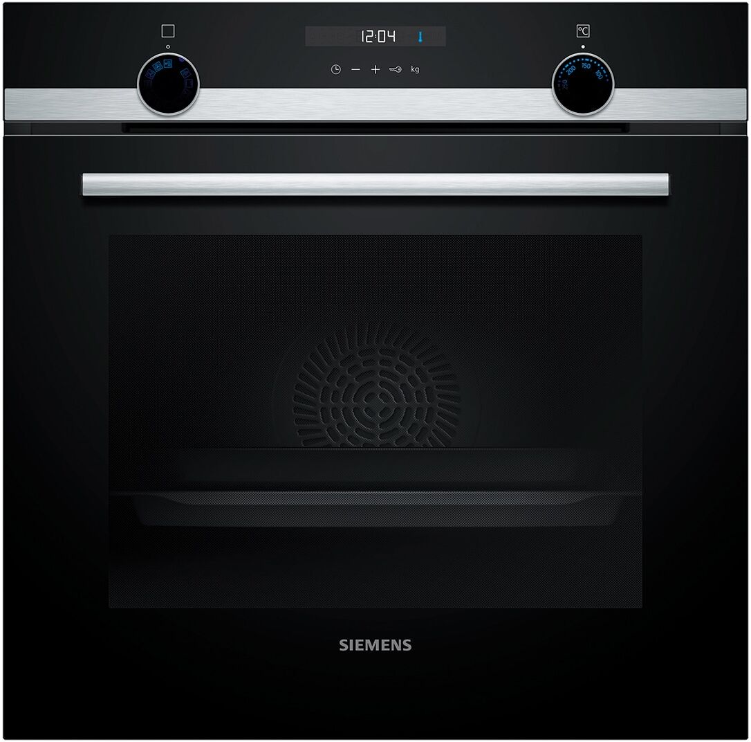 Siemens Horno multifunción iQ500 con función EcoClean - HB537GES3. Cristal negro/inox