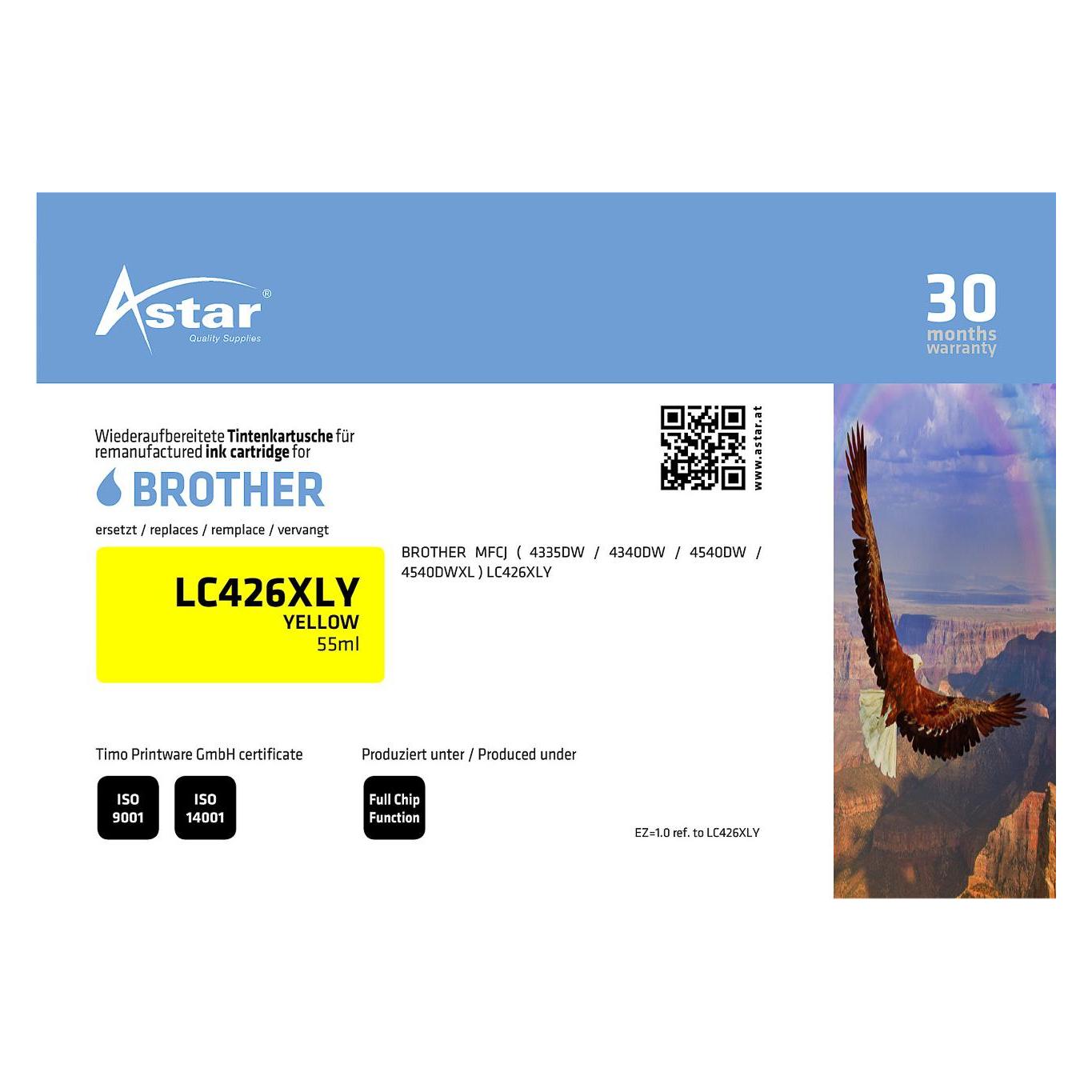 Astar AS70829 BROTHER LC426XLY MFCJ (Y) (AS70829)
