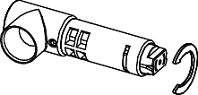 TECE TECEone Beschlag/Dämpfer 9820581 links, ab 2021
