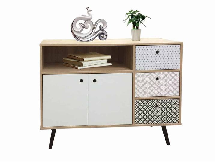 Sideboard 'Benton' MDF, Metall Modern Indien Indisch