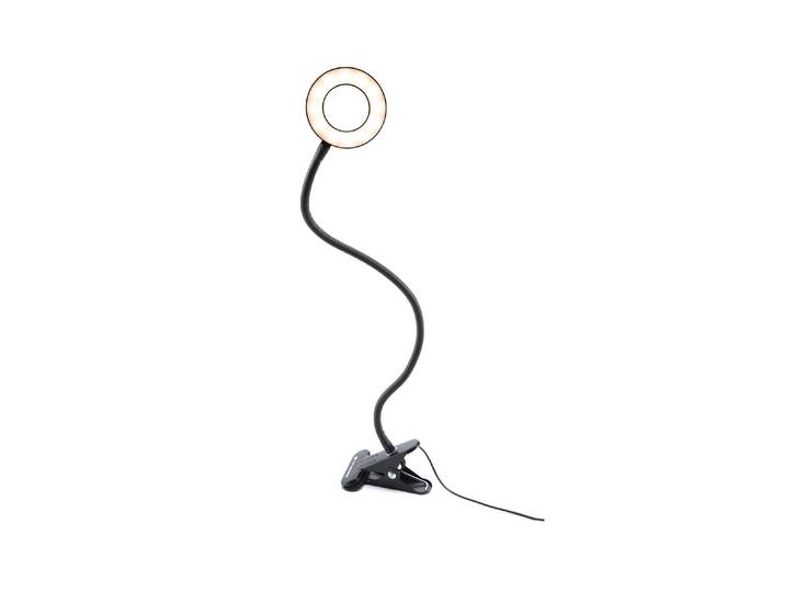 Klemmleuchten RIO Rio Beauty Station Ringlicht LISR , schwarz, B:11,5cm H:66cm T:11cm, Leuchten, Klemmleuchten