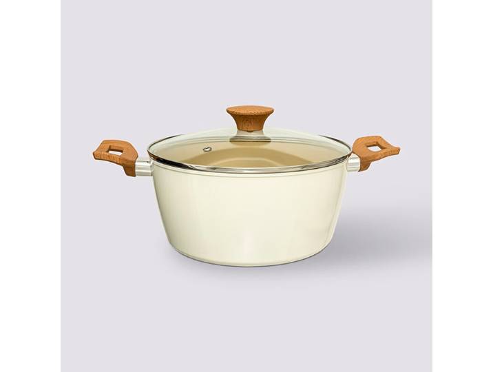 5five Harmony gesmede kookpan met deksel - 24 cm, gerecycled aluminium