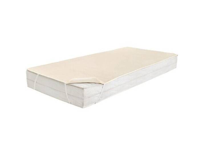 Dormisette Topper Adelira Weiss Baumwolle/Leinen 90 x 200 cm - Topper