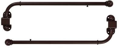Urbanest Adjustable Swing Arm Metal Window Curtain Rods (Set of 2)