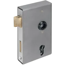 Amf, Türschloss + Schliesszylinder, Schlosskasten 140UM DIN links / rechts Mass A40xB94,5xC173 mm Dornmass 60 mm