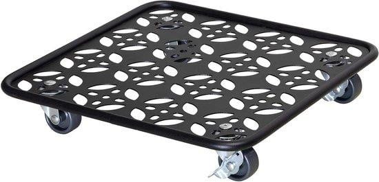 Wagner Plantentrolley Black Edition van staal in beige, B/D/H: 30 x 30 x 55 cm