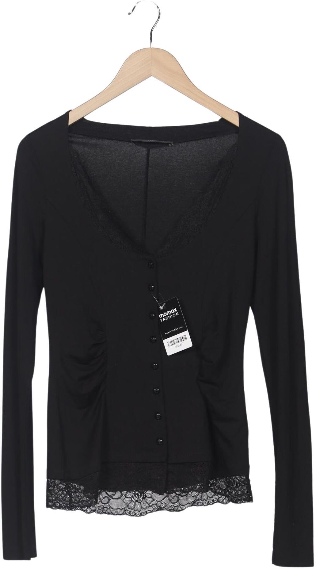 Expresso Damen Strickjacke, Schwarz, Gr. S, Viskose / Elasthan - Second Hand