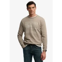 Superdry für Herren. M2014495A Retro Outdoor Sweatshirt taupe (L), Lässig, Baumwolle