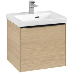 Villeroy & Boch Waschbeckenunterschrank Subway 3.0 Nordic Oak, 473x429x392 mm, mit Beleuchtung und SoftClosing