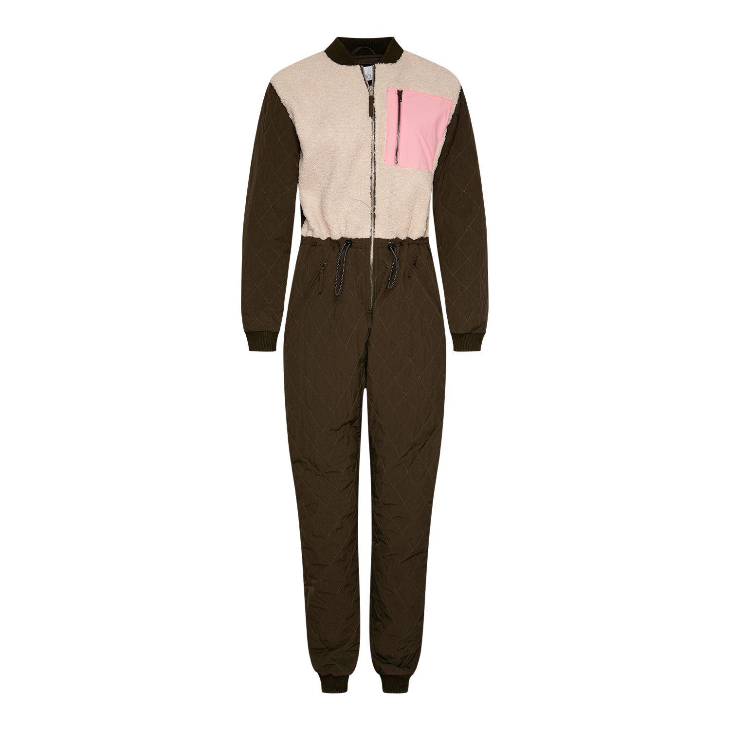 Ana Quilt Jumpsuit in Army