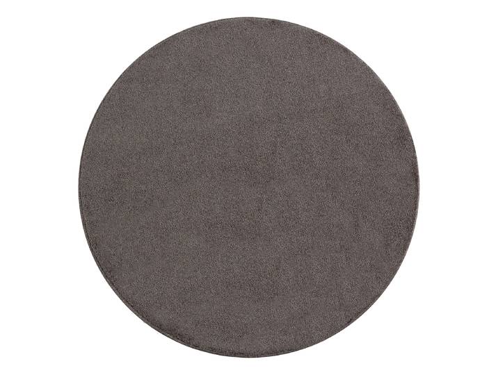 Kurzflorteppich Ata rund Braun/Mokka Ø 160cm Polyester