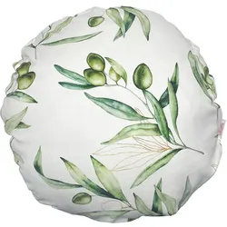 KISSENHÜLLE Rund Italy Collection Oliven 40 cm Ø